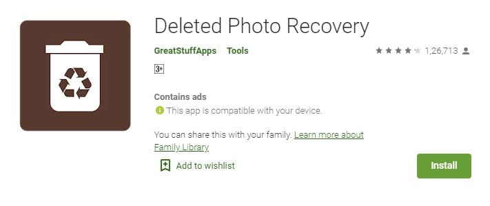 Deleted Photo Recovery 